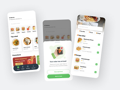 Food Delivery UI Exploration 3d icons app design exploration food food delivery food delivery ui food icons interface minimal ui mobile app ui user interface ux white ui