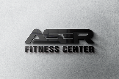 ASER Fitness Center Logo adobe illustrator fitness fitness logo logo logo design sport sport logo
