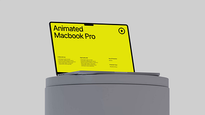 Animated Macbook Pro Mockup 3d animation brand identity branding creative creative agency graphic design macbook pro mockup mockup mockups motion graphics psd ui
