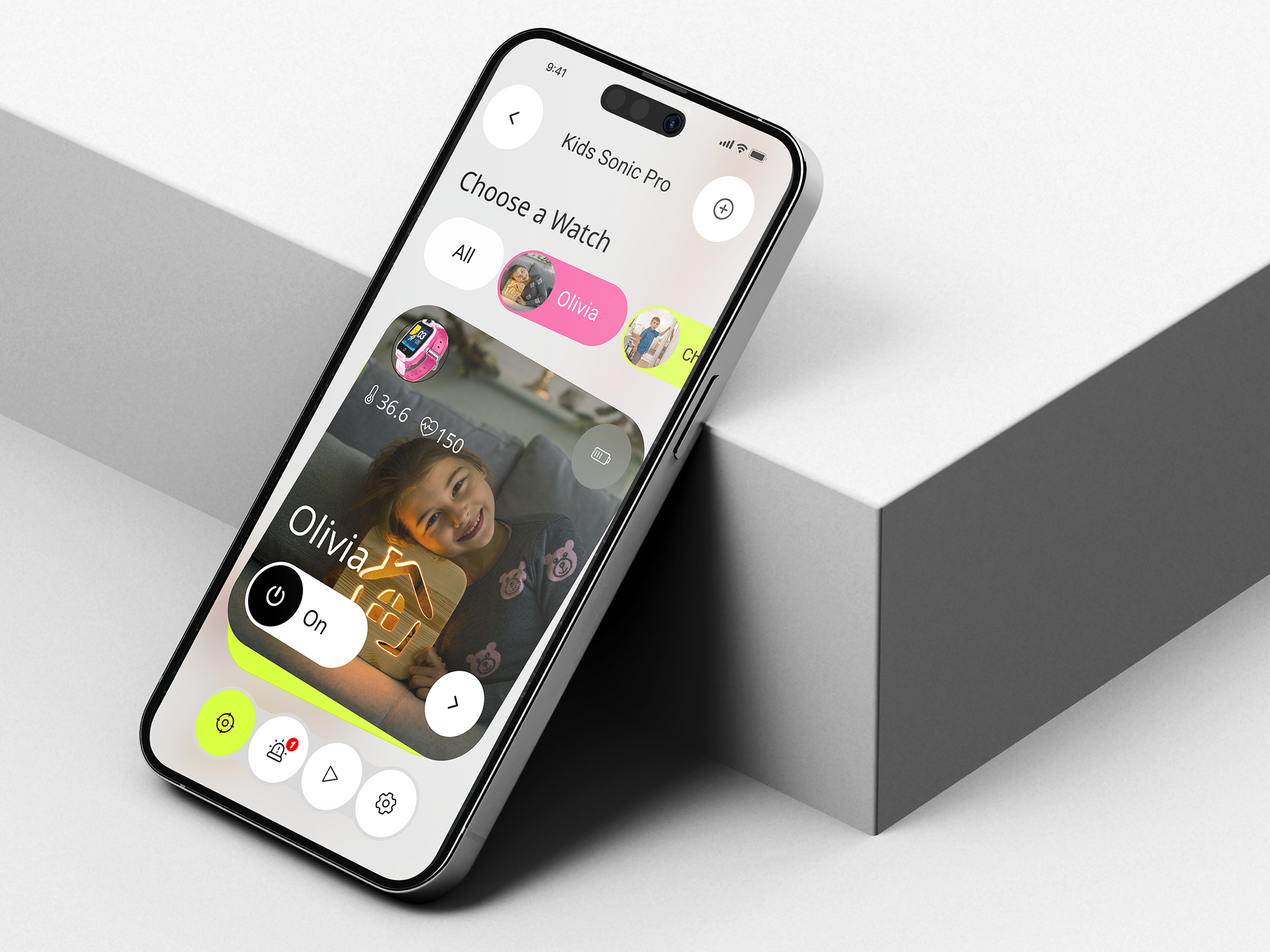 Kids Smartwatch - Parent Companion App app appdesign design parent companion app smartwatch ui wtach