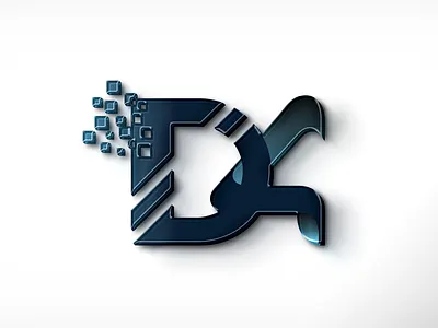 Dev Four Logo Design 4 logo brand design d logo d logo design d4 logo deisgn dark blue logo devfour logo dot logo illustration illustrator initial logo design logo logo design logo expert software compan y logo software house logo