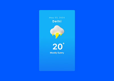 Weather App 3d app designs clean ui cloud modern ui sun ui design ui ux design ux design weather weather app weather application