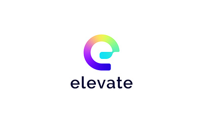 E Modern Gradient Logo For Startup Company, Logo Design visual identity design web3