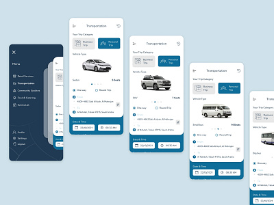 Transportation app app design ksa mobile neom transportation ui uiux