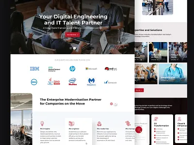 Thundercube Website Design home page landing page layout design ui design ux design website design