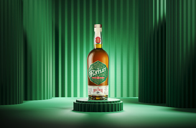 Flatley Whiskey bottle design gin graphic design irish label lettering packaging rum spirits typography vintage vodka whiskey whisky
