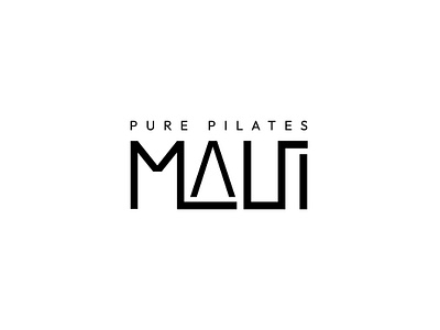 pure pilates maui design graphic design logo modern pilates studio