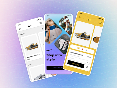 Nike Mobile App - Sneakers app design figma ios iphone mobile nike sneaker ui ux