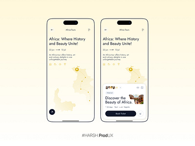 Tour App UI Design 2024 aesthetic app clean color design figma graphicdesign illustration minimal online orange palette tour ui uiux ux