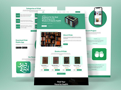 Kitab (Book) Website Landing Page UI Design, UI/UX Design app app design behance design designer dribbble figma fiverr graphic design landing page redesign responsive design ui ui design uiux ux website ui design