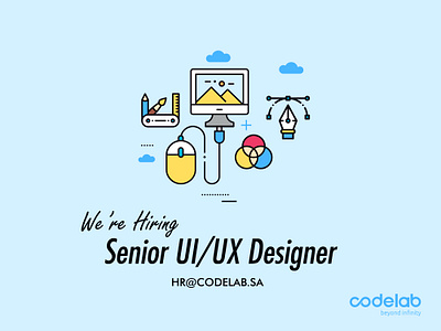 Codelab Hiring post branding design graphic design hiring post illustration