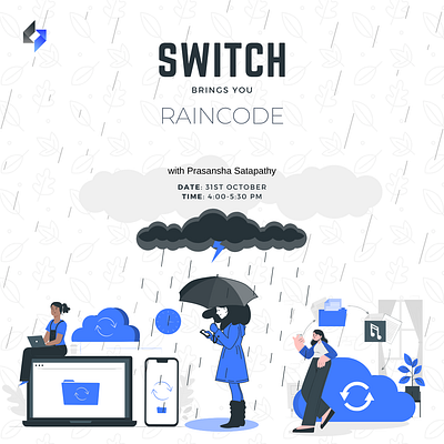 RainCode graphic design poster design