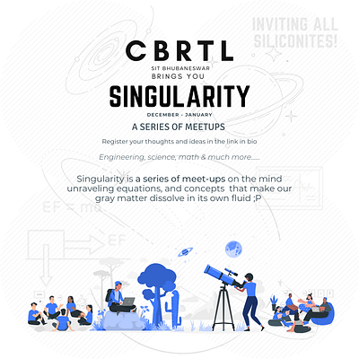 Singularity graphic design poster design