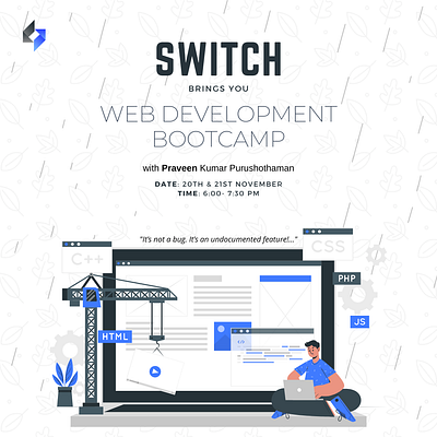 Web Bootcamp graphic design poster design