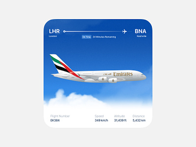 In-flight Tracking 3d app app design application design emirates flying ios iphone plane product tracker ui web widget