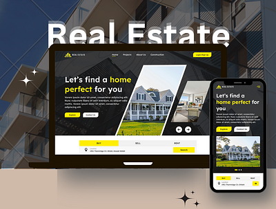 Real Estate Landing Page Design | Figma | Web Design app design design figma graphic design landing page motion graphics ui uiux web design