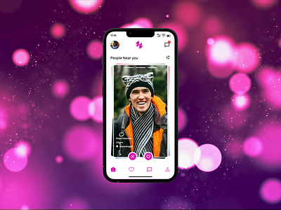 Dating screen app | Daily UI challenge #33 app dating app mobile design mobile screen ui ui design