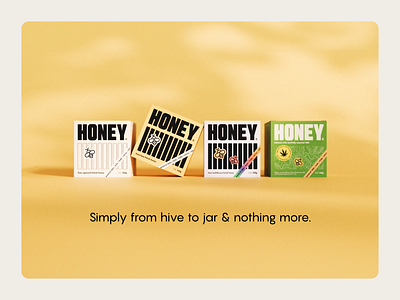 Simple Honey - packaging design box branding food graphic design honey packaging