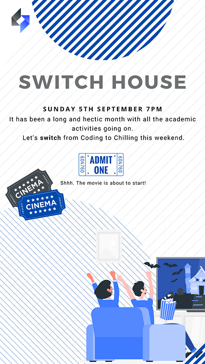 Switch House graphic design poster design