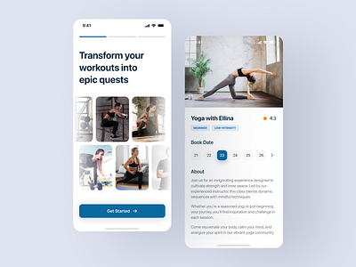 GameFit: Workout App Gamification Concept branding design fitness app gamification graphic design illustration ui workout workout app workout mobile app