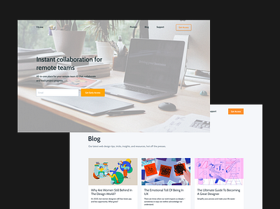 Team Application | Website Design branding design landing page ui ui design web design website design