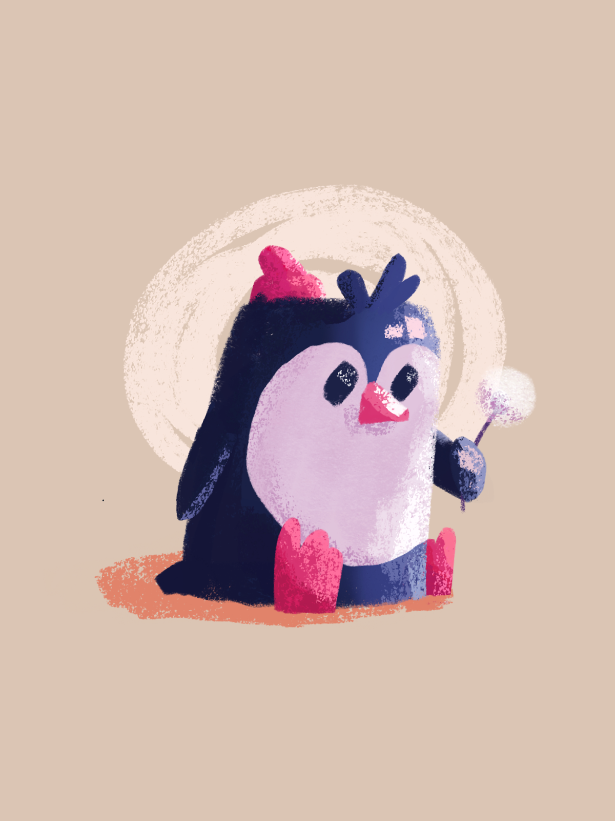 Cutie Patootie branding cute design graphic design handsome icon illustration line minimal penguin retro simple ui