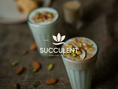 SUCCULENT ~ Brand Identity branding dahi design drink food healthy identity india juice lassi logo logodesign minimal modern natural succulent teasty water