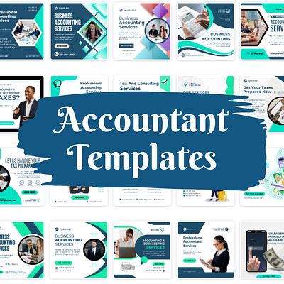 Social Media Posts for Accountants (Canva Templates) business social media templates social media post templates social media templates