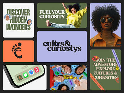 Cultrs & Curiostys - Brand Identity Design brand identity brand identity design branding channel cultures design logo logo design logotype minimal travel typography visual identity youtube