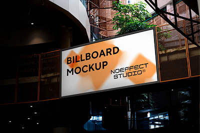 Billboard Mockup (NE 16) 3d advertising billboard branding design free free mockup graphic design illustration logo mockup