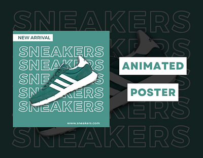 Sneakers Animated Poster animation branding graphic design motion graphics
