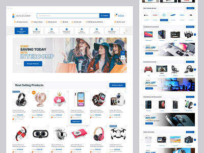 The Intercomp Group - Visual Identity & Website creative design digital gadgets digital store ecommerce ecommerce website i.t ecommerce i.t shop innovative design online shop product design tech store technology website typography ui design ux design visual identity web design