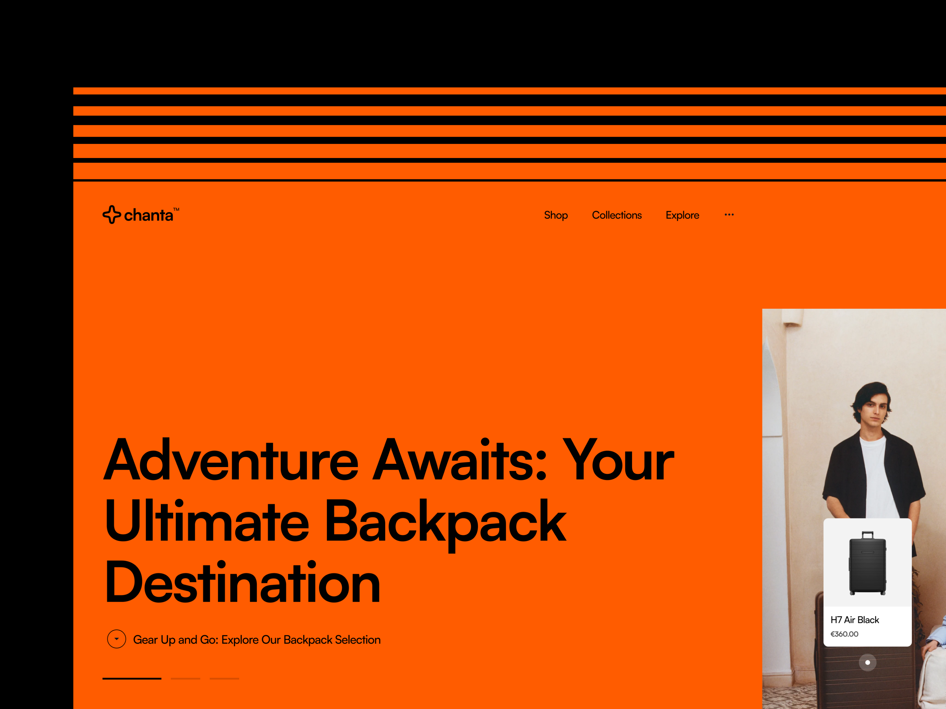 Chanta™ Backpack Store design ecommerce ecommerce ui inspiration online store online store ui store store ui store web store web design ui ui design ux ux design web web store