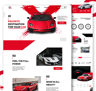 Car Service 3d animation branding car cars ferrari graphic design lamo logo motion graphics service ui vehicle