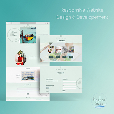 Responsive Website Design For an Artist artist graphic design website