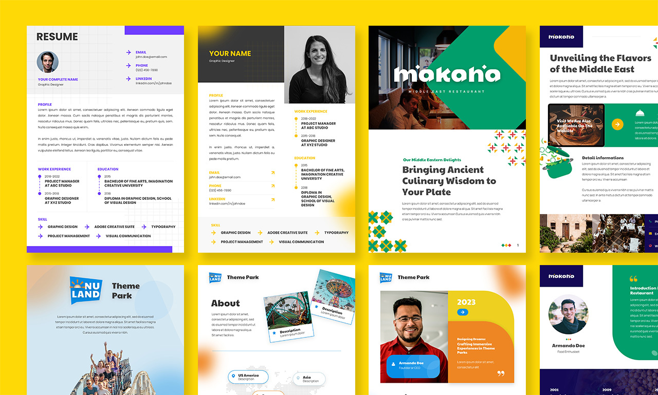 One Pager and Resume Design by Andrian Kurniawan on Dribbble