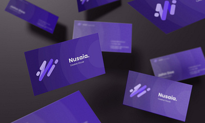 Nusaia Business Card Design branding business card graphic design layout design stationary