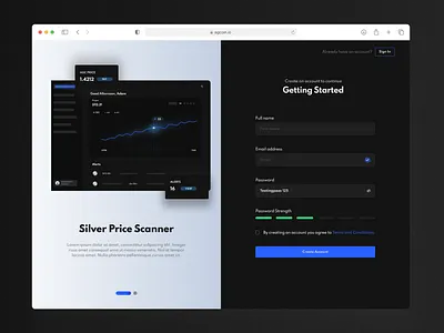 AG Coin - Login login password saas slider ui