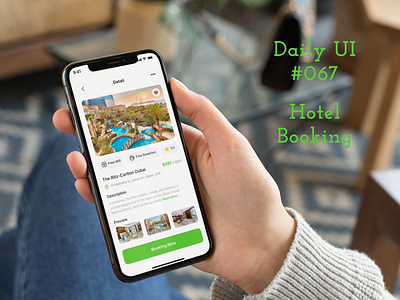 Daily UI #067 - Hotel or Vacation Rental Booking daily ui day 067 desktop homepage hotel or vacation rental booking mobile apps ui ux
