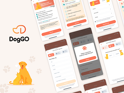 DogGO: Pet Health Insurance app design creativedesign designinspiration designthinking insurance interactiondesign mobiledesign pet health tab design ui uipatterns user experience userinterface ux