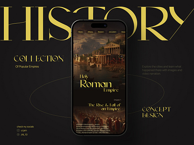 History App Concept Design app app design application design inspiration iphone mockup trend ui ui ux web design website