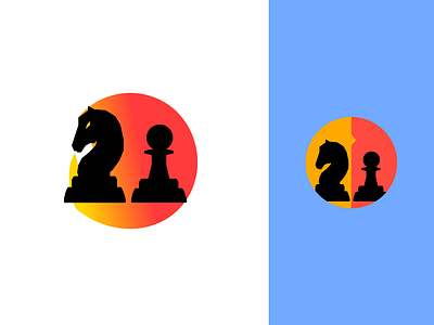 Logo - chess graphic design illustration logo