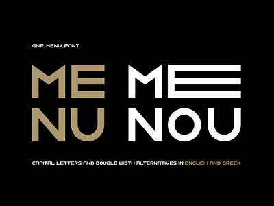 GNF MENU BOLD DISPLAY FONT bold display fat font gnf menu bold display font greek rectangular typeface