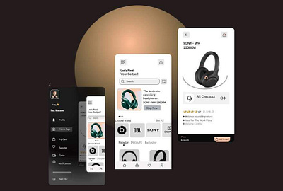 Headphones app design 3d animation app app design branding dashboard design dribble graphic collection graphic design headphones illustration landing page logo motion graphics ui uiux ux web page website