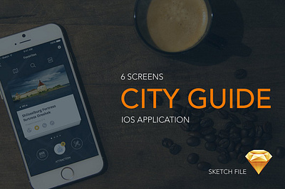 City Guide Travel - iOS App Template application guide interface iosinterface mobile mobile app mobile design mobile interface sketch social app ui user experience user interface ux