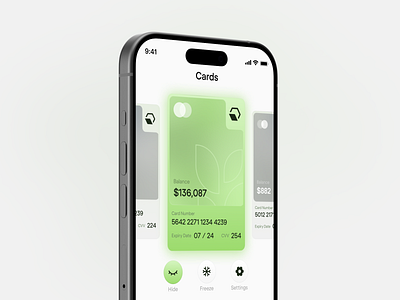 Finance App Concept 🍀 app cards clean figma finance light mode minimal mobile product