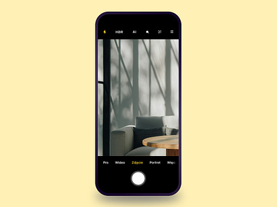 Mobile Camera View dailyui design mobile ui ui design uiux user interface