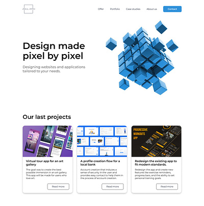 My Landing page Design dailyui design desktop pc ui ui design uiux user interface web web design