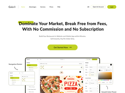 Digital Restaurant Ecosystem fooddelivery foodwebsite landingpage restaurant restaurantdesign restaurantlandingpage restaurantweb restaurantwebsite