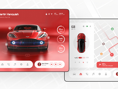 Car Dashboard astonmartin car dashboard design ui uiux userinterface ux